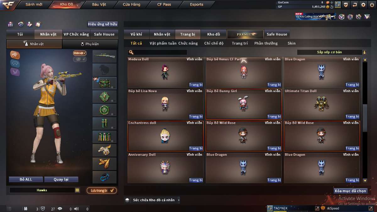 shop acc cf uy tin gia re